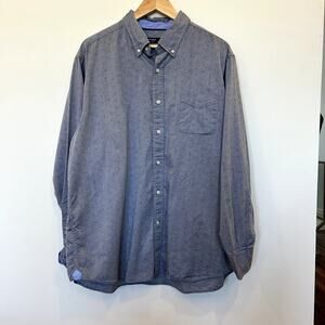 Men's XL CREMIEUX long sleeve button down Blue